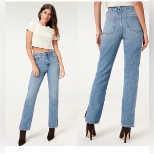NWOT Good American High Rise Blue Jeans